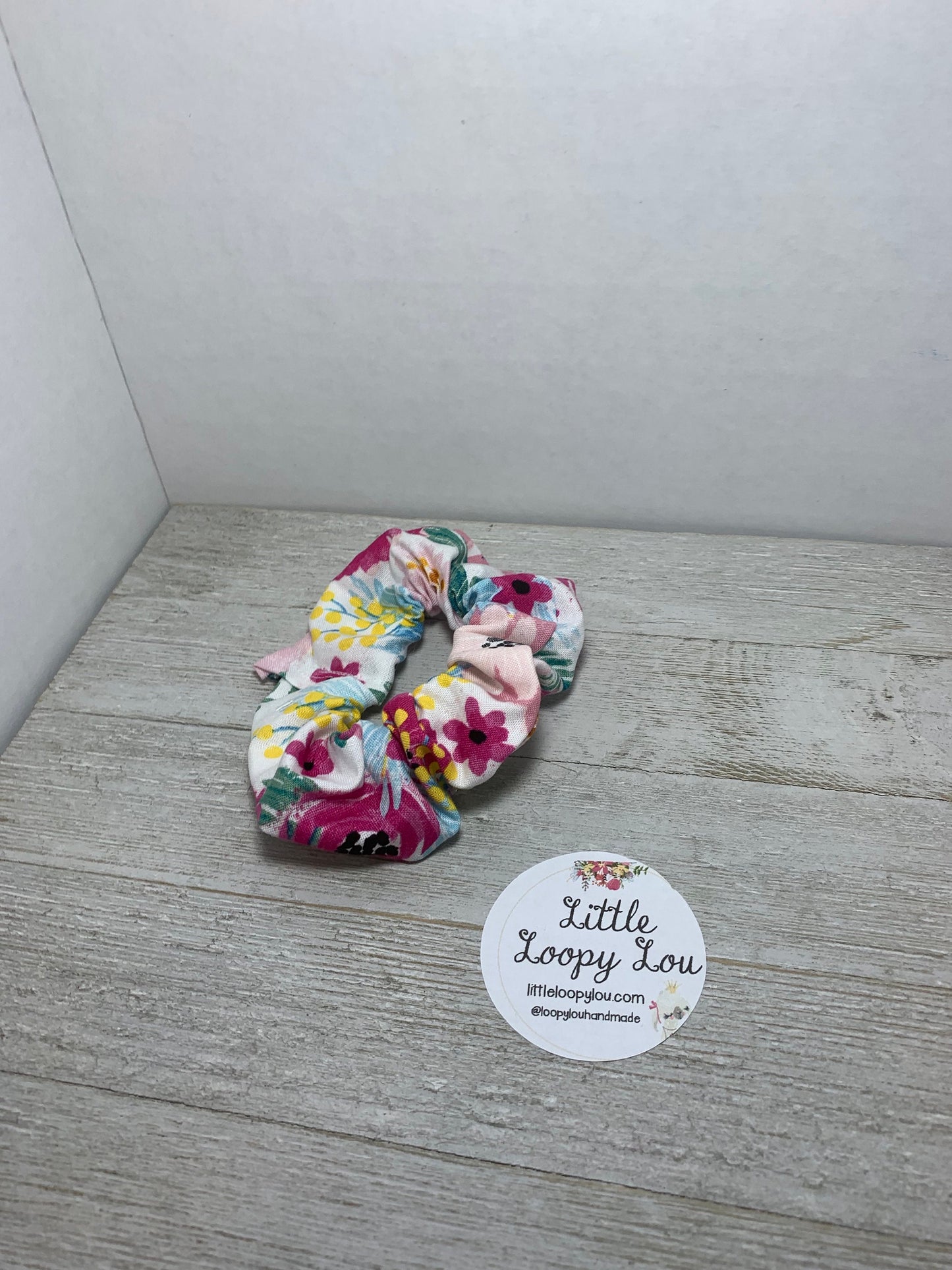 Wildflower Floral Cotton Scrunchy