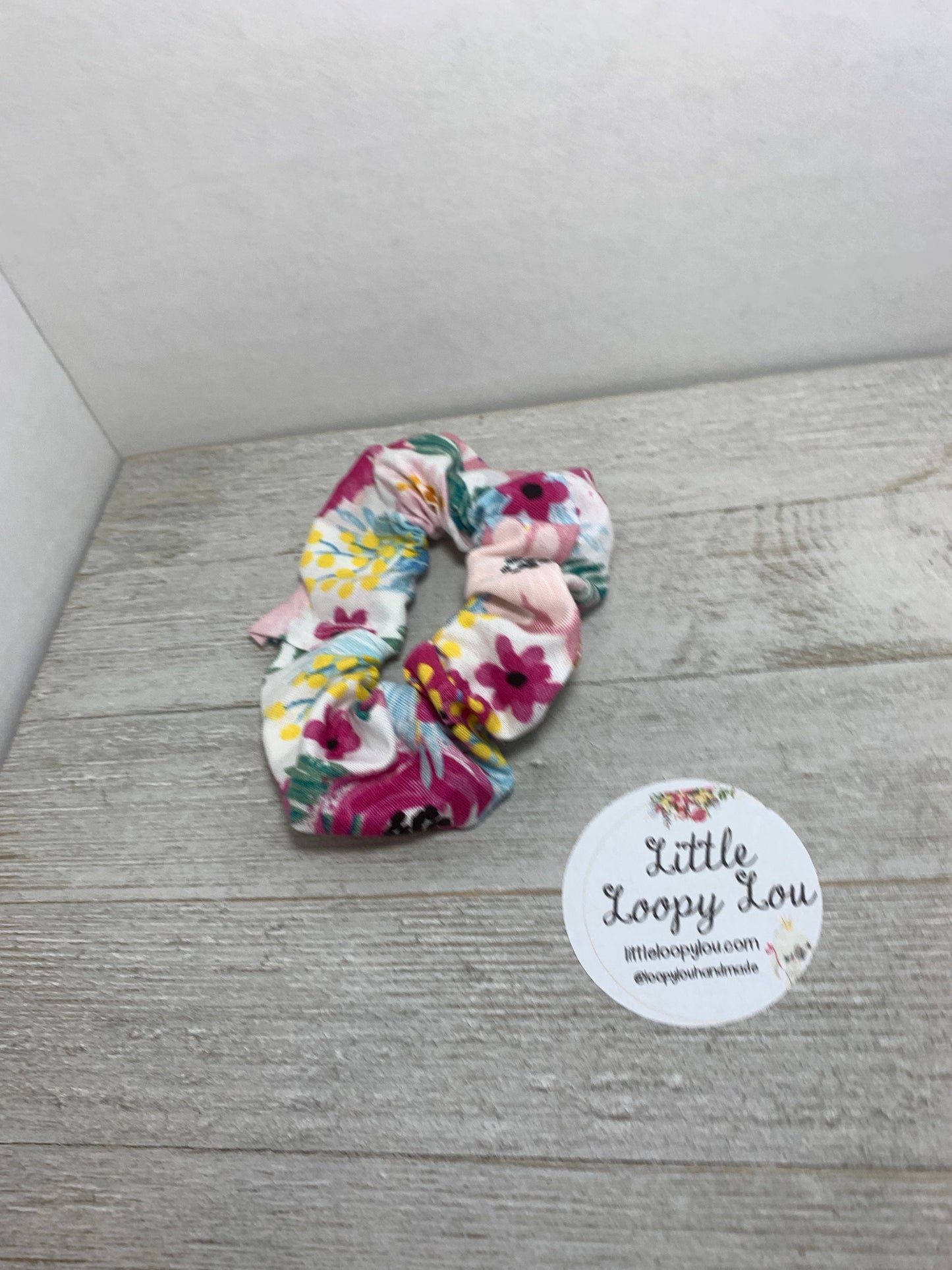 Wildflower Floral Cotton Scrunchy