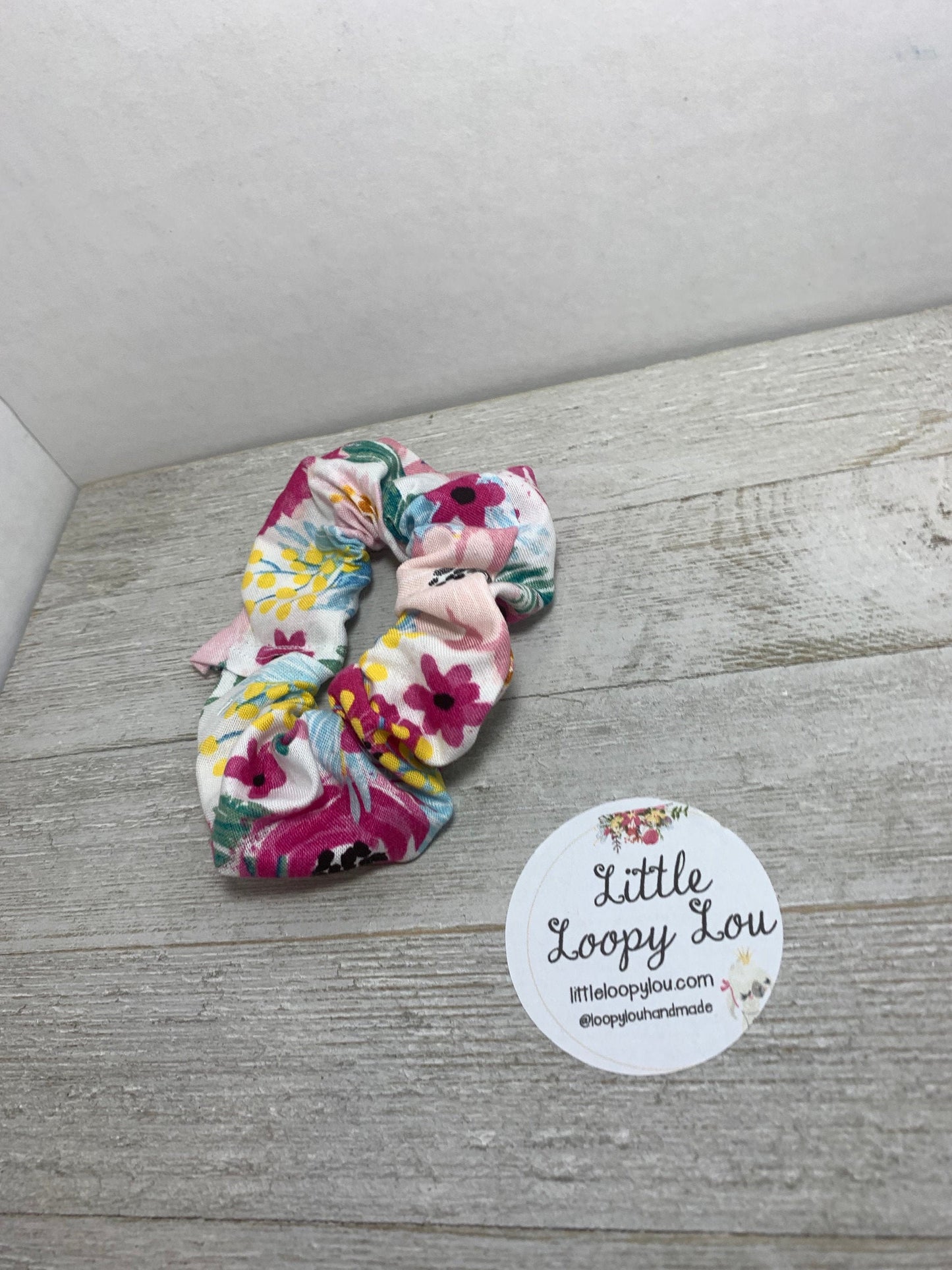 Wildflower Floral Cotton Scrunchy