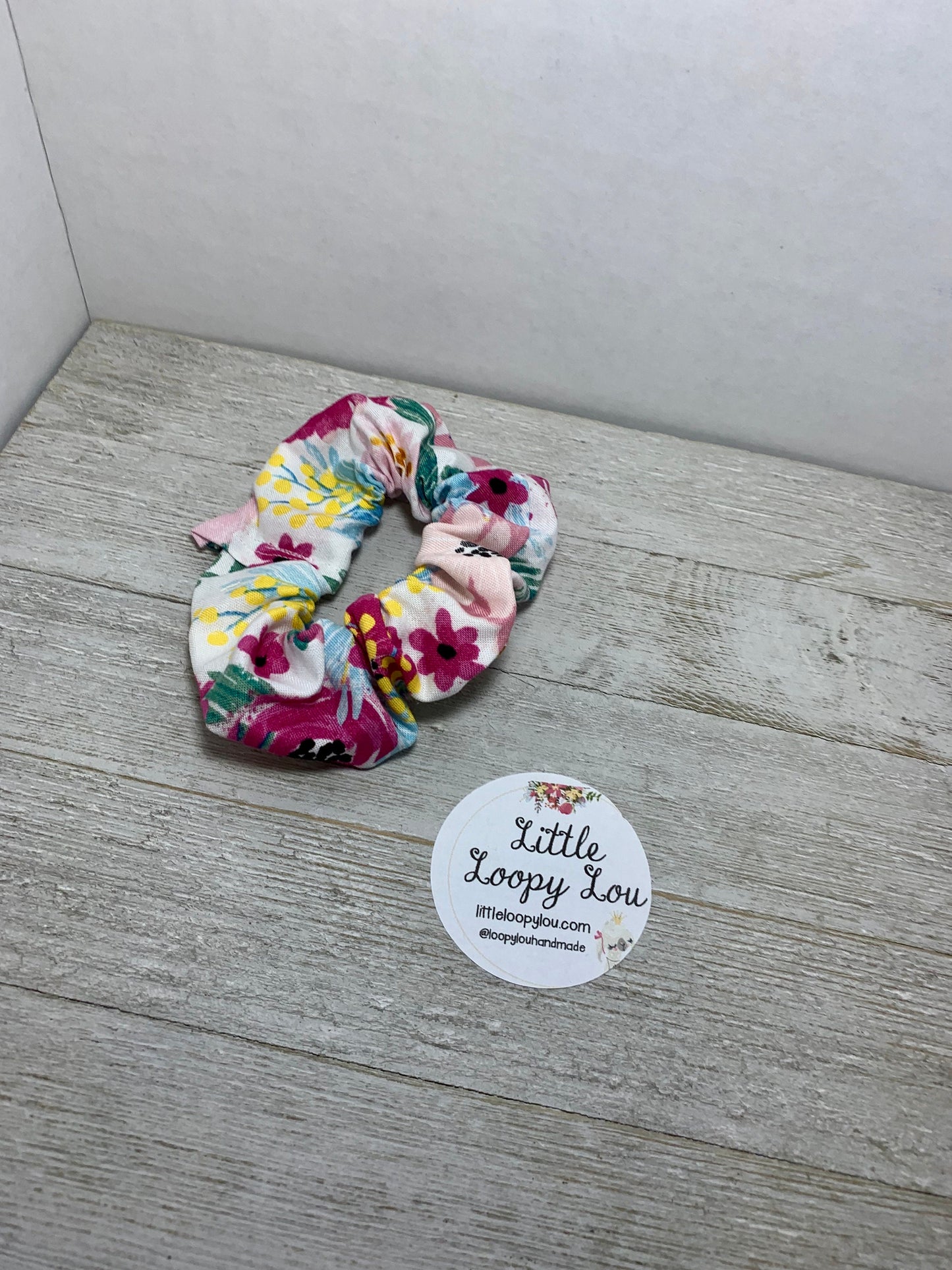 Wildflower Floral Cotton Scrunchy
