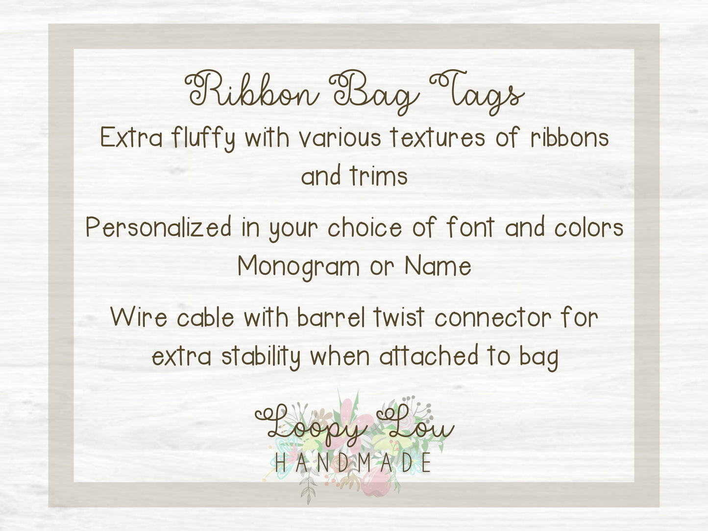 Gold and Black, Monogram Ribbon Tassel Keychain, Bogg Bag Accessory