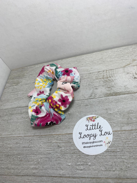 Wildflower Floral Cotton Scrunchy