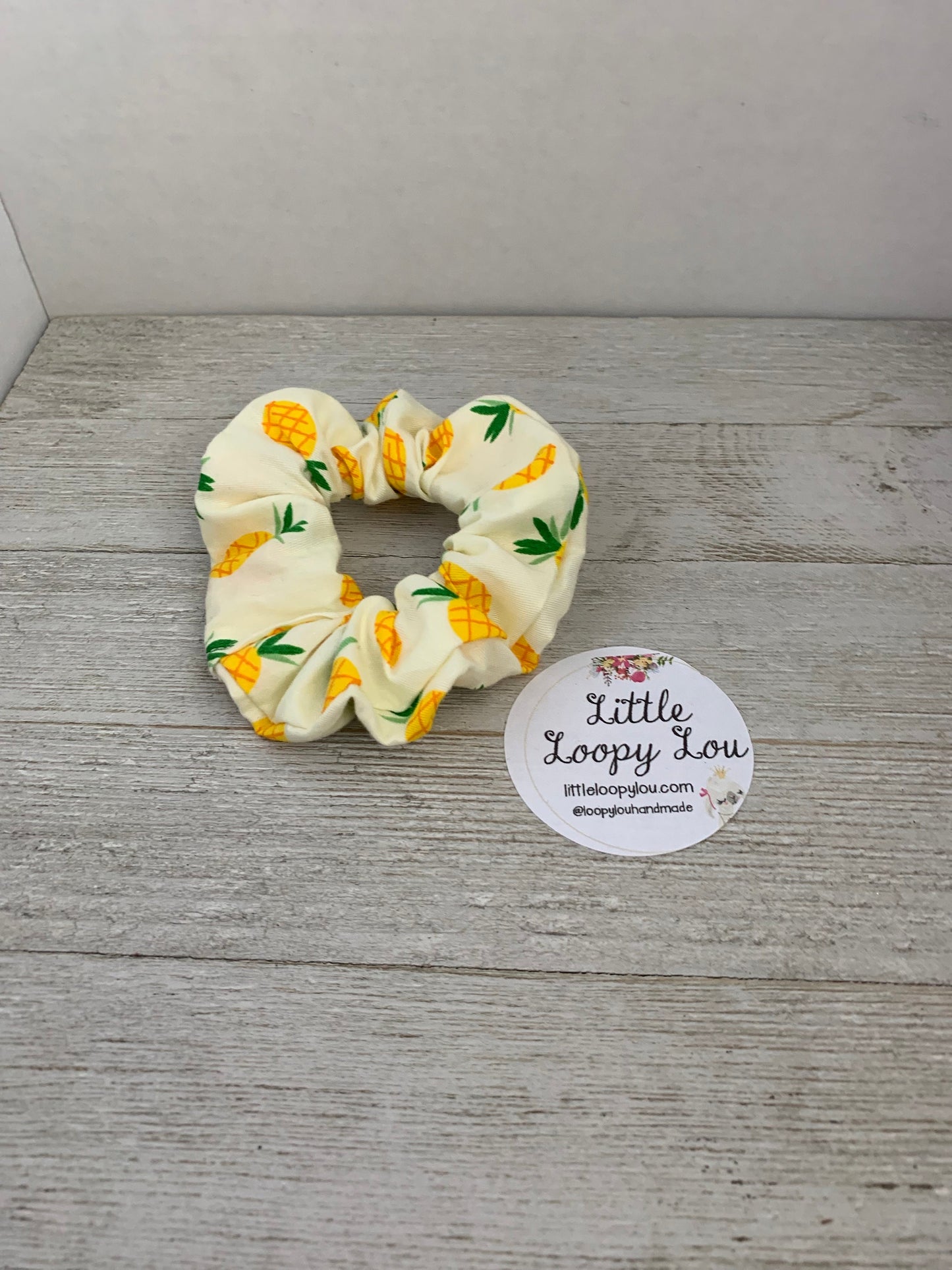 Pineapple Cotton Scrunchy