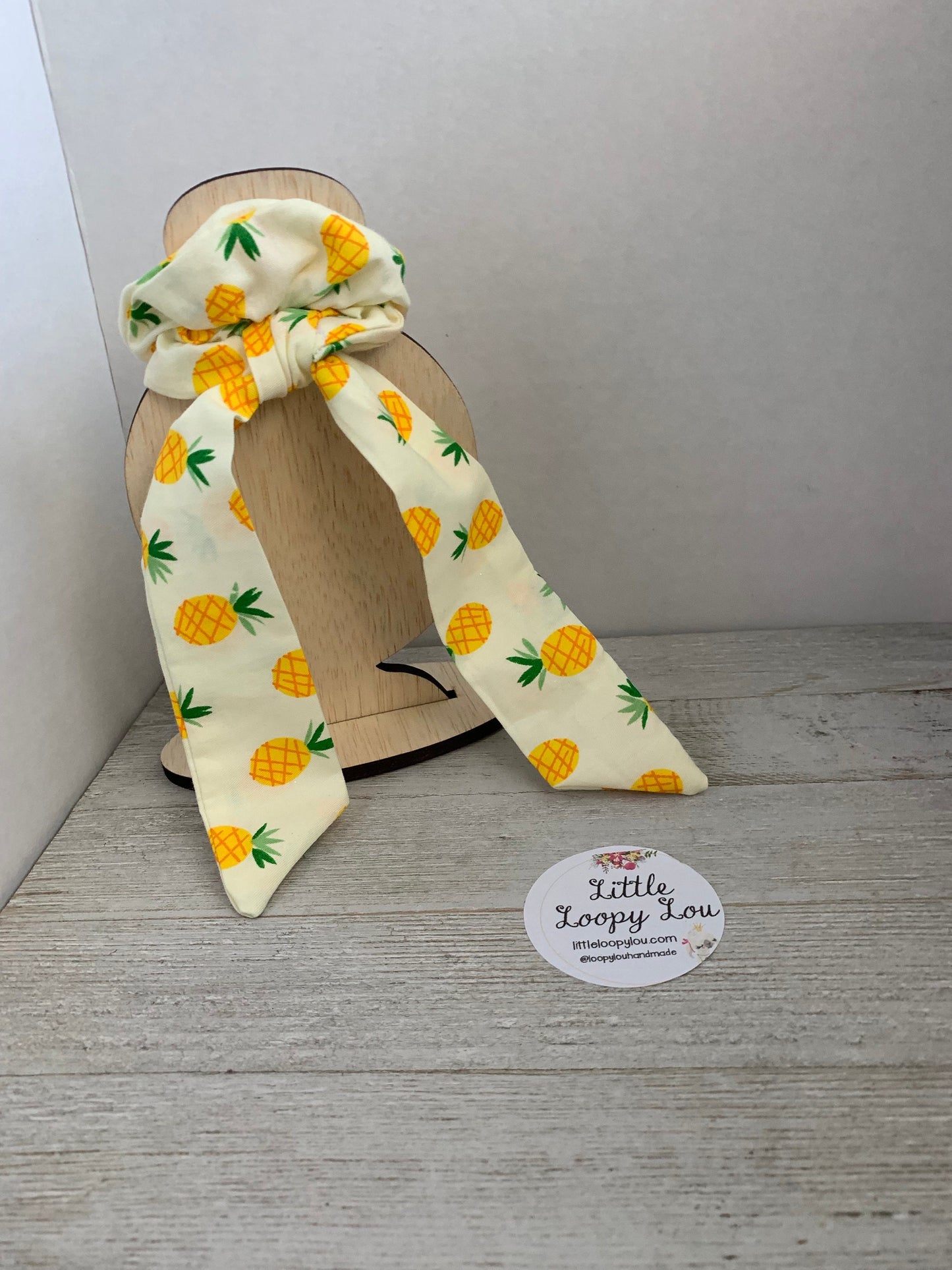 Pineapple Cotton Scrunchy