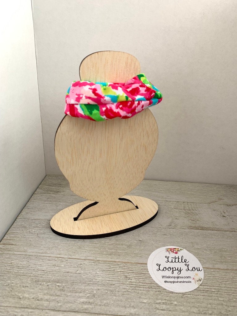 Rosie Posey, Watercolor Floral, Cotton Scrunchy