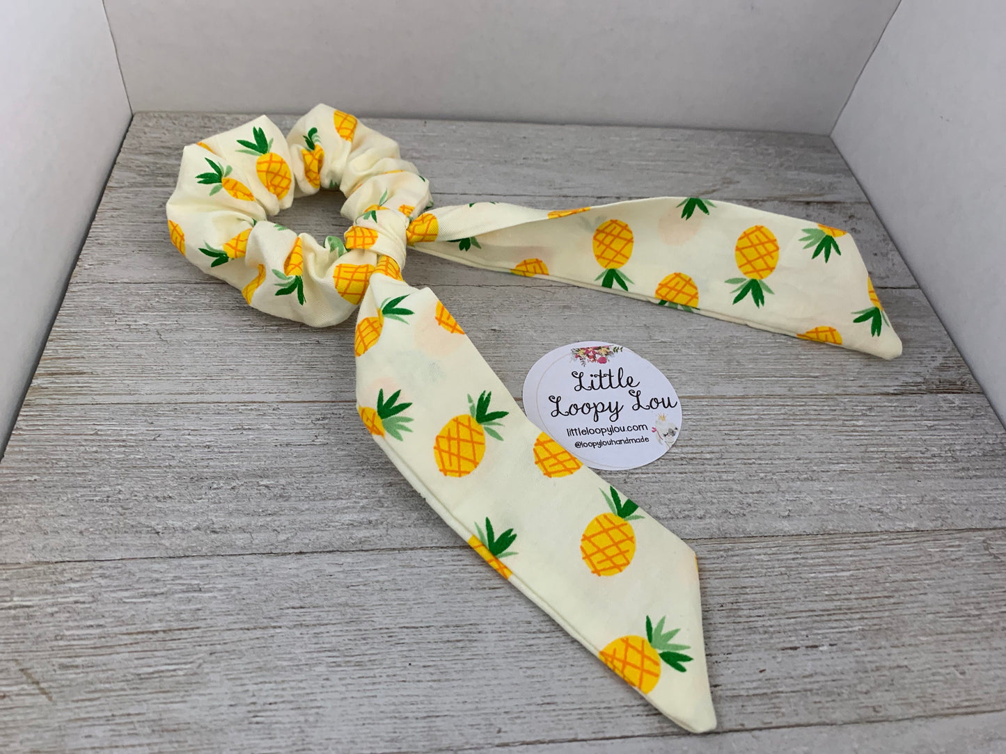 Pineapple Cotton Scrunchy