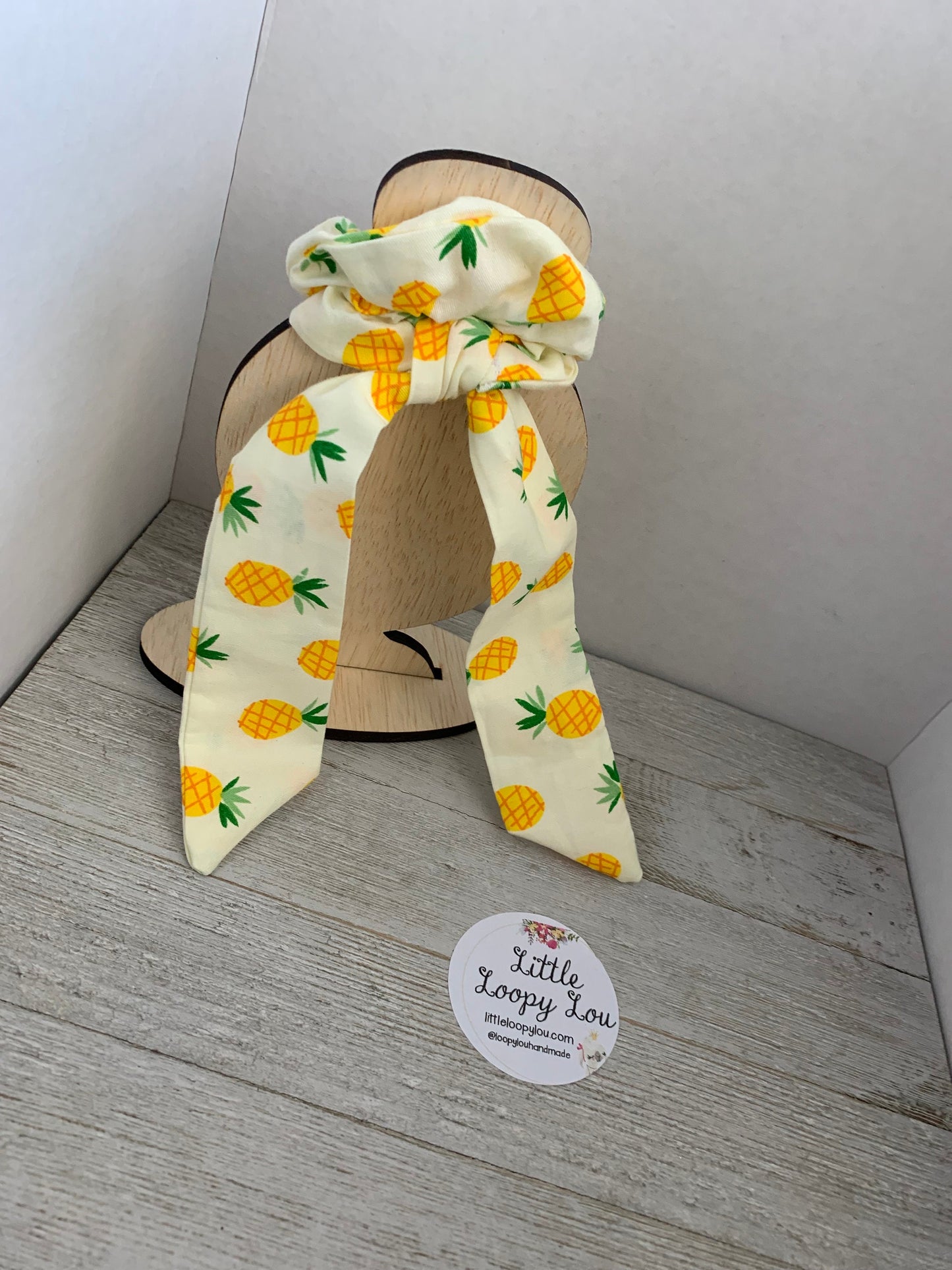 Pineapple Cotton Scrunchy