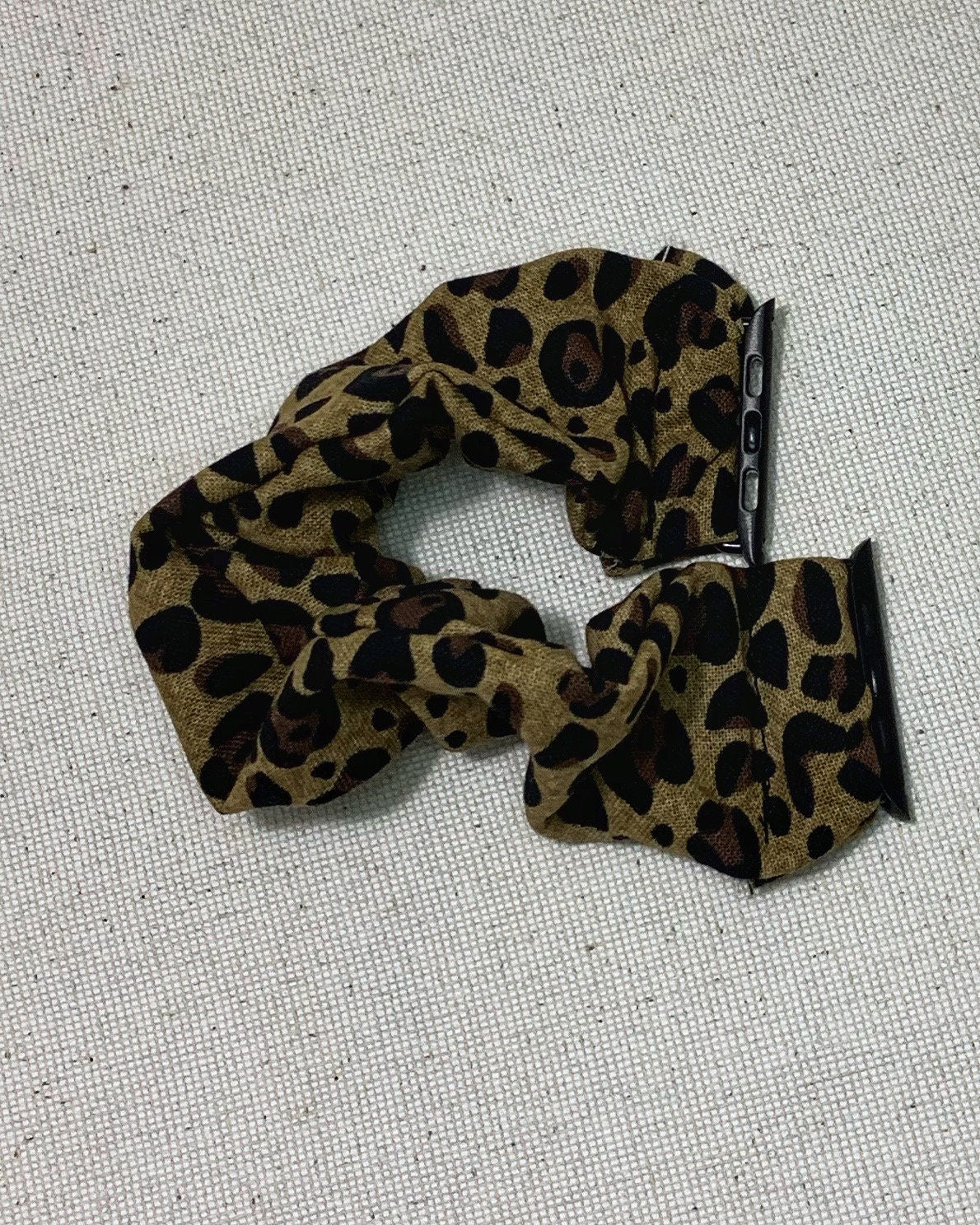 Leopard Animal Print Scrunchy Watch Band