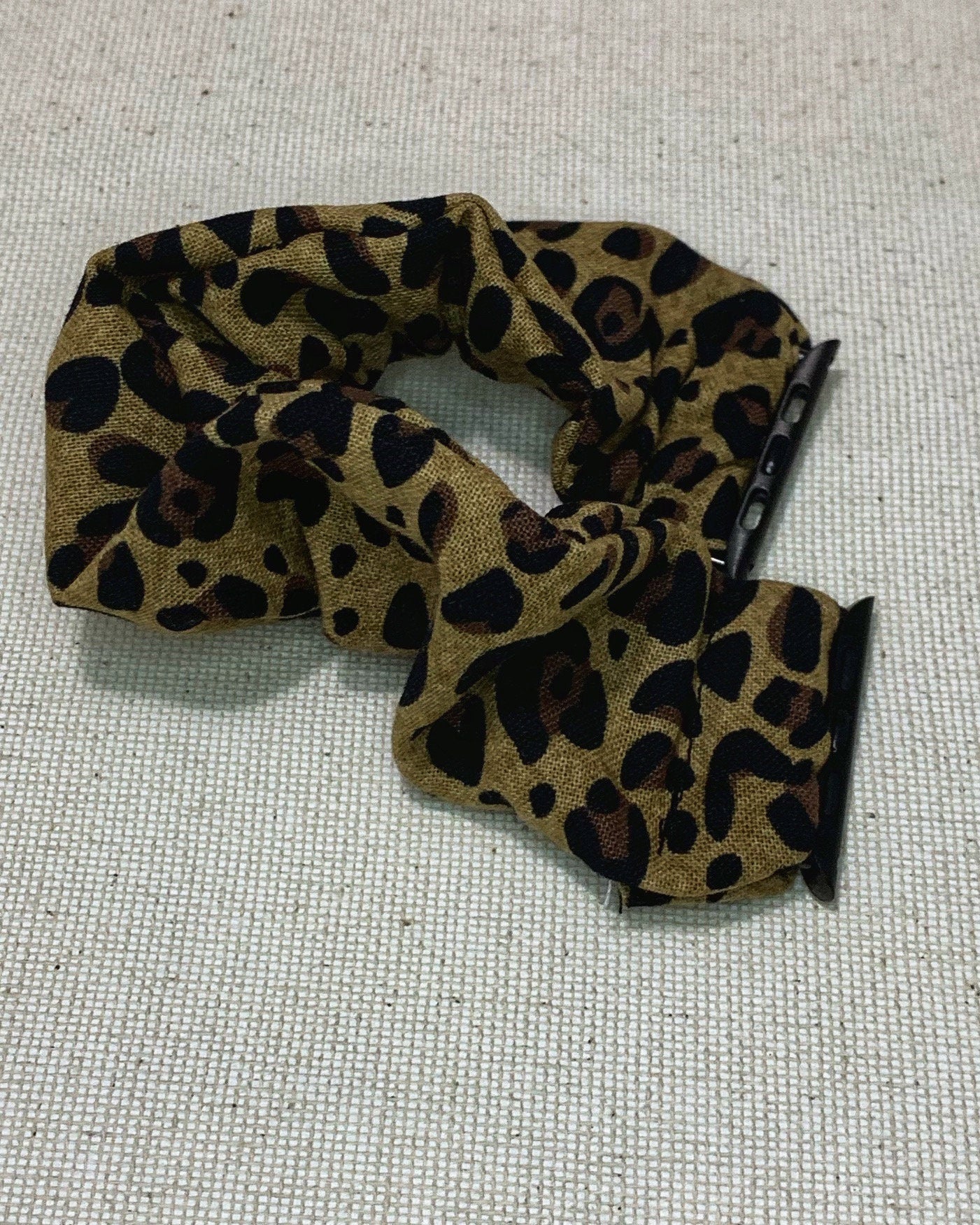 Leopard Animal Print Scrunchy Watch Band