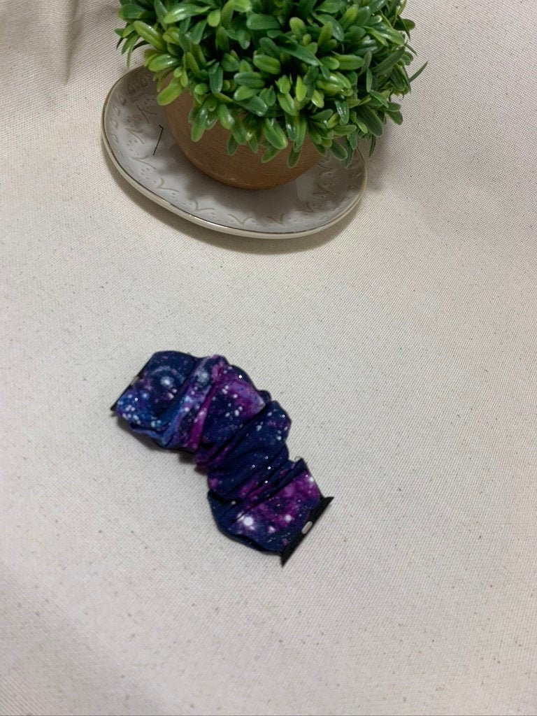 Galaxy Outer Space Scrunchy Watch Band