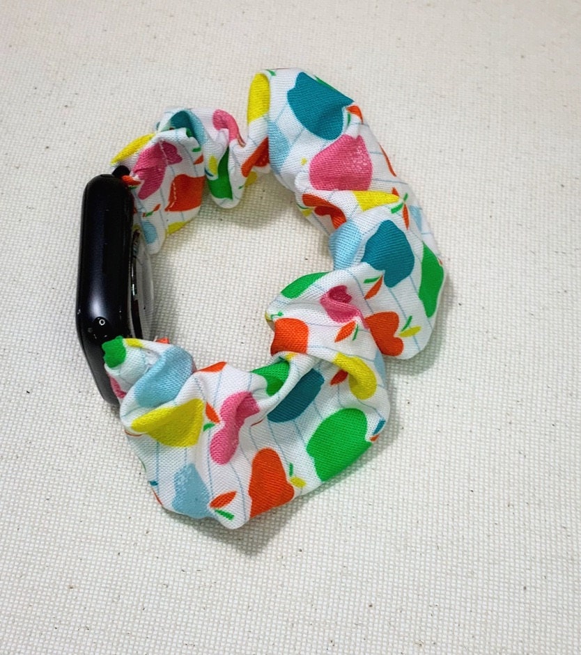 Neon Apple Scrunchy Watch Band