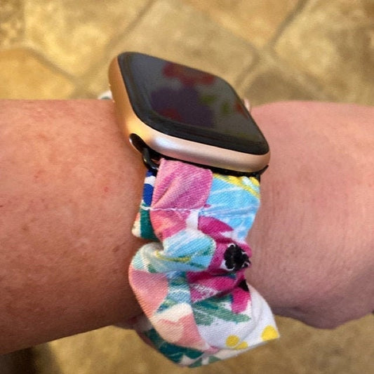 Magenta  Scrunchy Watch Band