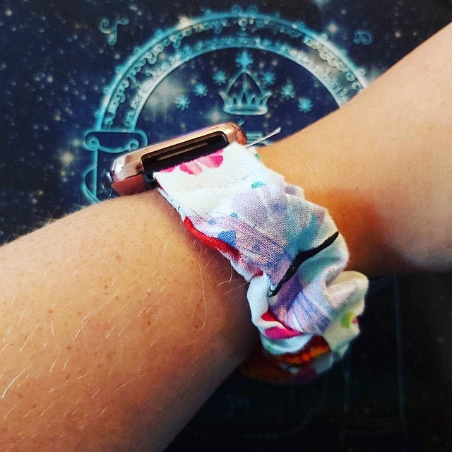 Watercolor ButterfliesScrunchy Watch Band