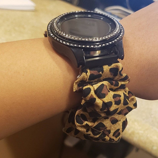 Leopard Animal Print Scrunchy Watch Band