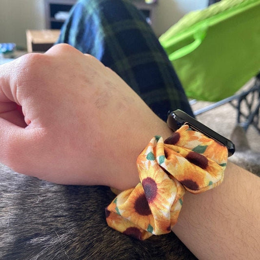 Mini Sunflower Scrunchy Watch Band